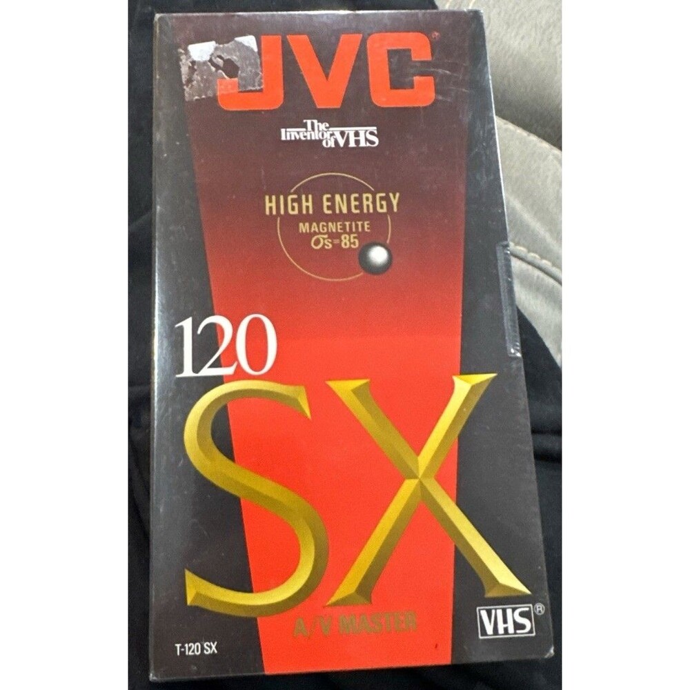 JVC VHS Blank Video Tape 120 SX 6 Hrs T-120SX **Factory Sealed**